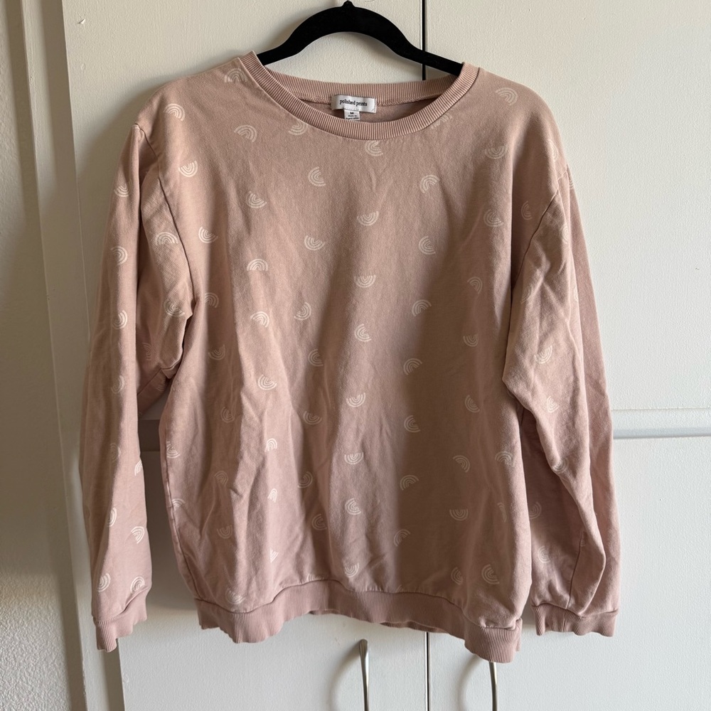 Polished Prints Tiny Rainbow Sweatshirt Sz M